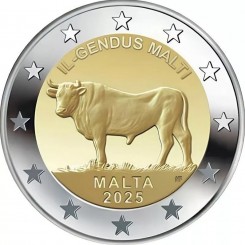 Malta 2 euro 2025 Il-Gendus Malti BU roll