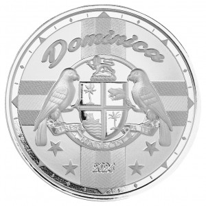 EC 2024 - EC8 Dominica- Coat of Arms Ag999 1oz BU