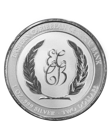 EC 2024 - EC8 Dominica- Coat of Arms Ag999 1oz Color