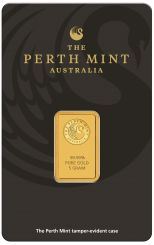 Gold bar Au999.9 The Perth Mint - Kangaroo 5g
