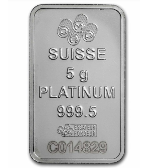Platinum bar Pt999.5 PAMP - 5 g