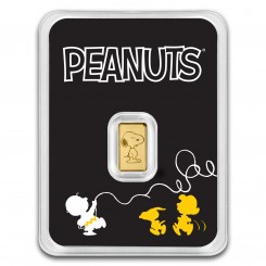 Gold bar Au999.9- Peanuts 75th anniv. 0,5 g