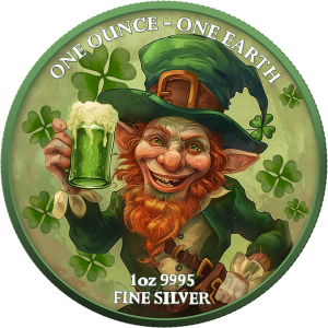 Fiji 2022 - Earth Ag999.5 1 oz St. Patrick’s Day