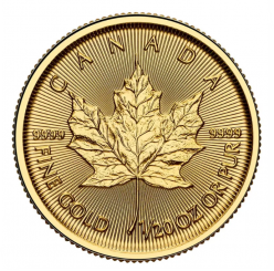 Canada 2025 - Maple Leaf Au999.9 1/20 oz BU