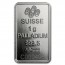 Palladium bar Pd999.5 PAMP - 1 g