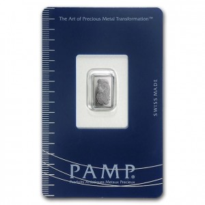 Palladium bar Pd999.5 PAMP - 1 g