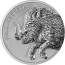 2025 Germania Beasts: Gullinbursti 1 oz Ag9999 BU