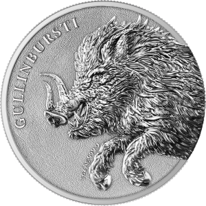2025 Germania Beasts: Gullinbursti 1 oz Ag9999 BU