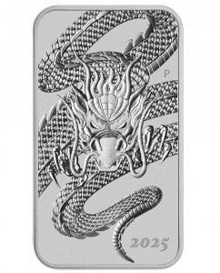 Australia 2025 - Dragon Rectangular Ag999.9 1 oz BU