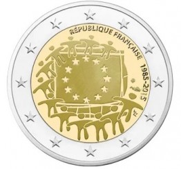 France 2 Euro 2015 - The 30th anniversary of the EU flag