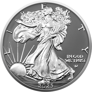 USA 2025 - American Eagle Ag999 1 oz Silver Ring