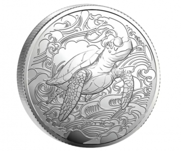 Pitcairn Islands 2025 - Ocean Wonders - Turtle Ag999 1 oz BU
