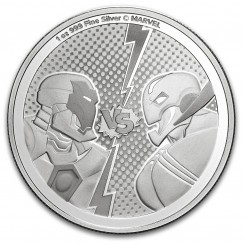 Niue 2025 -Marvel- Iron Man vs. Ultron Ag999 1oz