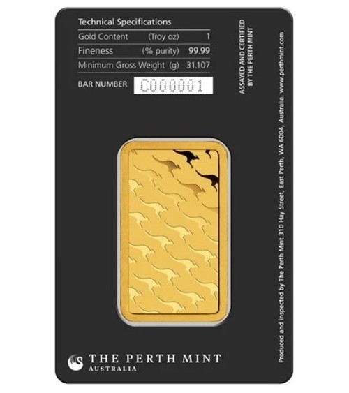 Gold bar Au999.9 The Perth Mint - Kangaroo 31,1 g