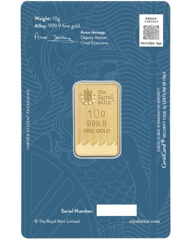 Gold bar Au999.9 The Royal Mint - Britannia 10g