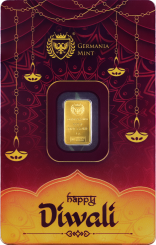 Germania Mint Gold Minted Bar 1g - Diwali