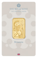 Złota sztabka Au999.9 The Royal Mint - Britannia 31,1 old style