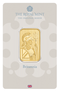 Złota sztabka Au999.9 The Royal Mint - Britannia 5 g old style
