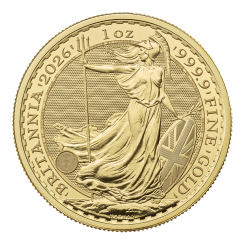 Great Britain 2026 - Britannia Au999.9 1 oz BU