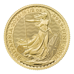 Great Britain 2026 - Britannia Au999.9 1/2 oz BU