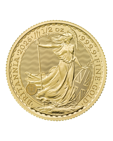 Great Britain 2026 - Britannia Au999.9 1/2 oz BU