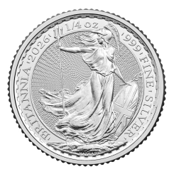 Great Britain 2026 - Britannia Ag999 1/4 oz BU