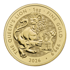 Great Britain 2026-The Royal Tudor Beasts- Queen's Lion Au999.9 1oz BU