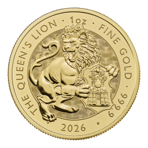 Great Britain 2026-The Royal Tudor Beasts- Queen's Lion Au999.9 1oz BU