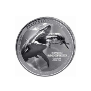 Congo 2025 - Prehistoric II - Megalodon Ag999.9 1 oz BU