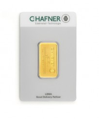 Gold bar Au999.9 C.Hafner - 1/2 oz