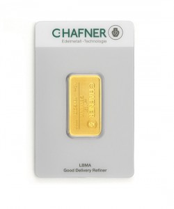Gold bar Au999.9 C.Hafner - 1/2 oz