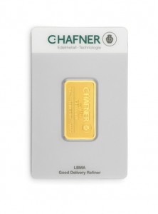 Gold bar Au999.9 C.Hafner -1/4 oz