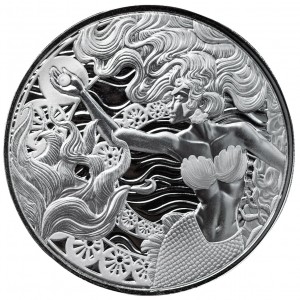 Samoa 2025- Mermaid & Pearl Ag999 1 oz BU