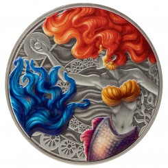 Samoa 2025- Mermaid & Pearl Ag999 1 oz Color