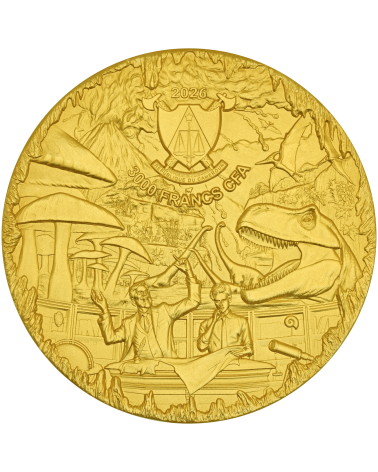 Cameroon 2026 - Journey to the Center of the Earth Ag999.9 3 oz Gilding