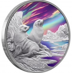 Niue 2025 - Mother of Pearl Clouds Ag999 1 oz Proof/Color