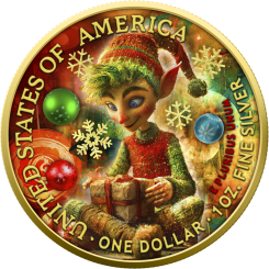 USA 2025 - American Eagle Ag999 1oz- Christmas Elf