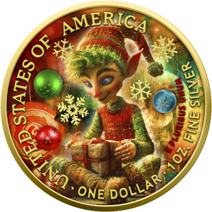 USA 2025 - American Eagle Ag999 1oz- Christmas Elf