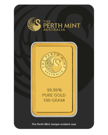 Gold bar Au999.9 The Perth Mint - Kangaroo 100g