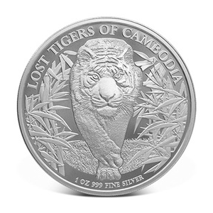 Cambodia 2026 - Lost Tigers of Cambodia Ag999 1 oz BU