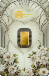 Germania Mint Gold Minted Bar 1 g - Best wishes!