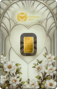 Germania Mint Gold Minted Bar 1 g - Best wishes!