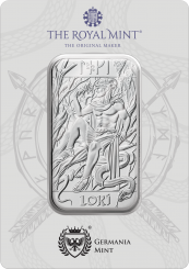 Silver bar Ag999.9 - The Royal Mint Loki 1oz
