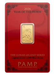 Gold bar Au999.9-Pamp Lunar Horse 2026 5g