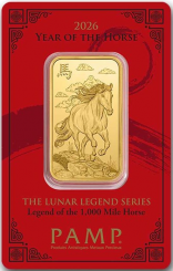 Gold bar Au999.9- Pamp Lunar Horse 2026 1oz