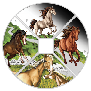 Australia 2026 - Year of the Horse Quadrant Ag999.9 4x1 oz set