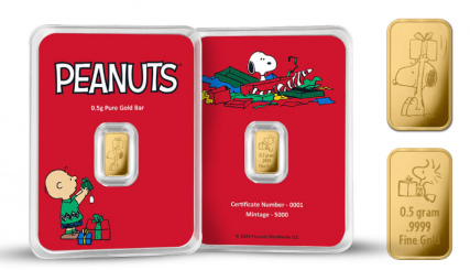 Gold bar - Peanuts - Christmas Au999.9 0,5g