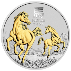 Australia 2026 - Lunar series III - Year of the Horse Ag999.9 1oz Gilded