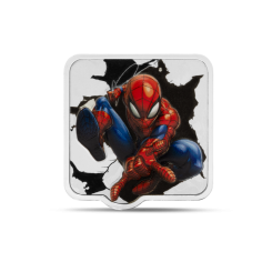 Niue 2025 -Marvel- Smash - Ultra High Relief - Spider Man THWIP Ag999 2oz