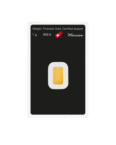 Gold bar Au999,9 Argor-Heraues - 1g